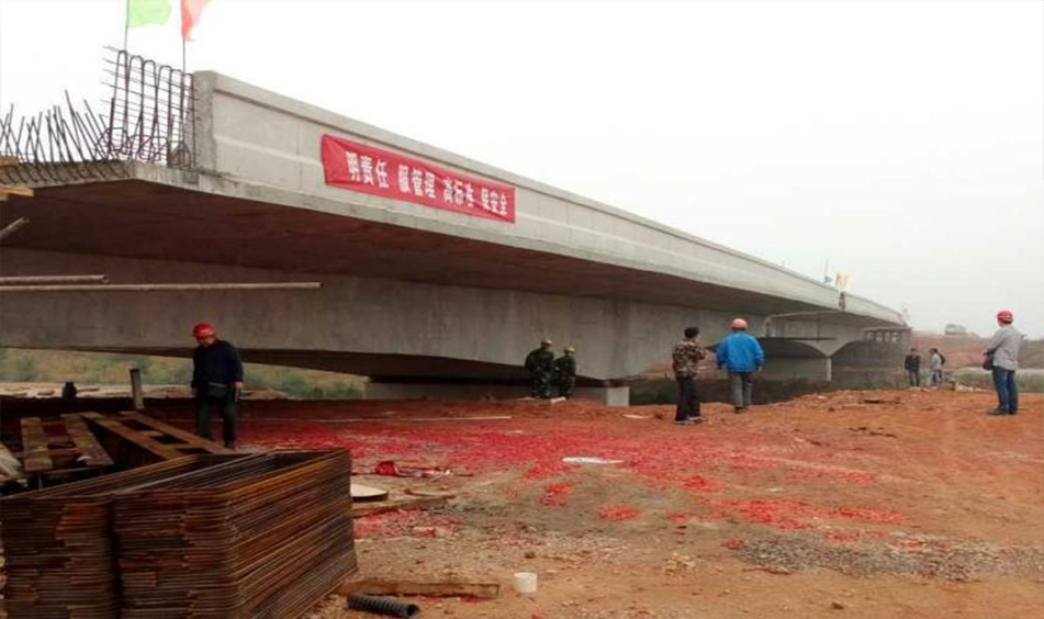 福銀高速撫北園區增設互通工程轉體橋（江西贛基集團）