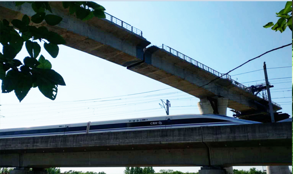 合九聯絡線引江濟淮特大橋跨滬蓉鐵路轉體橋（中鐵十二局三公司）