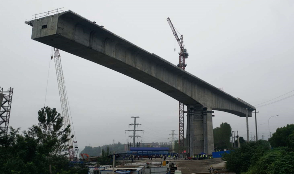 漢十鐵路崔家營(yíng)漢江特大橋轉(zhuǎn)體橋（中鐵大橋局）